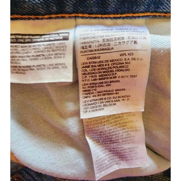 Levi's 550 Relaxed Fit Denim Blue Jeans Mens pants Size 42 x 30 straight leg - Picture 8 of 10